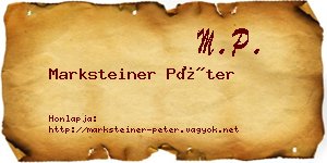 Marksteiner Péter névjegykártya